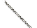 Chisel Stainless Steel 6mm Rolo Chain Necklace - 18 inches