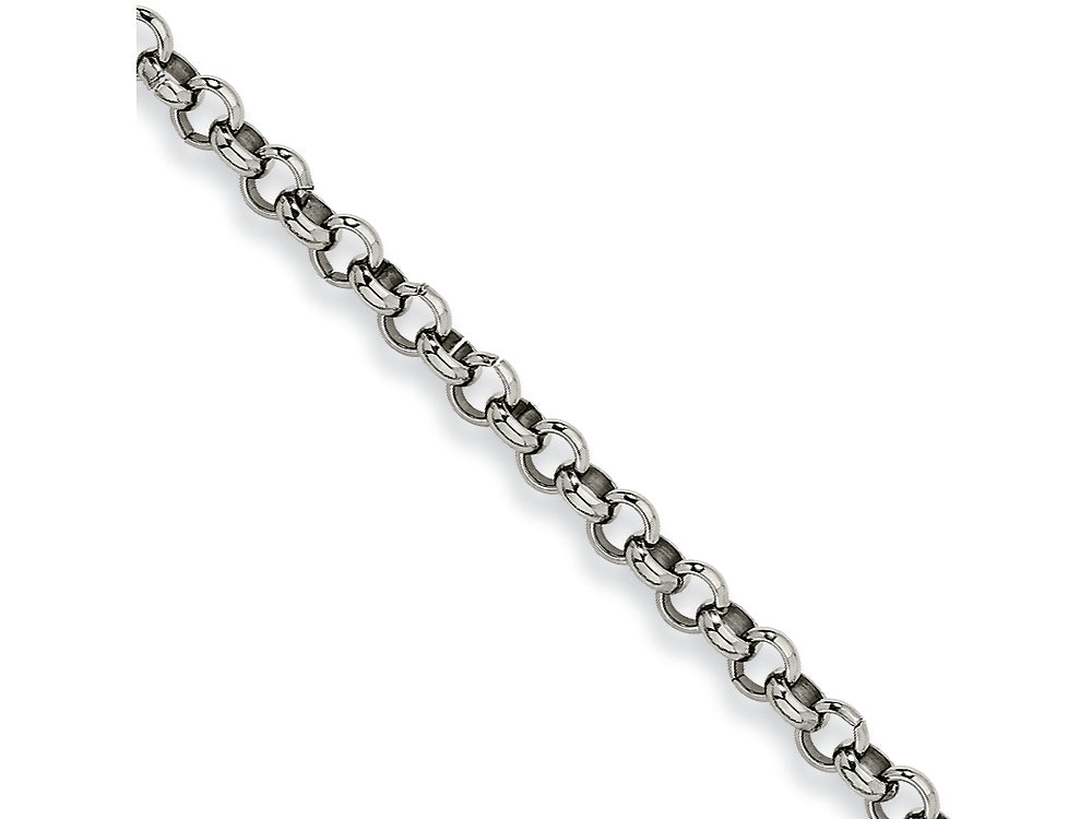 Chisel Stainless Steel 6mm Rolo Chain Necklace - 18 inches