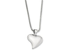 Chisel Stainless Steel Heart Pendant Necklace - 18 inches