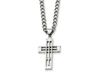 Chisel Stainless Steel Cross Pendant Necklace - 22 inches