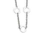 Chisel Stainless Steel Polished Circles 26in Necklace