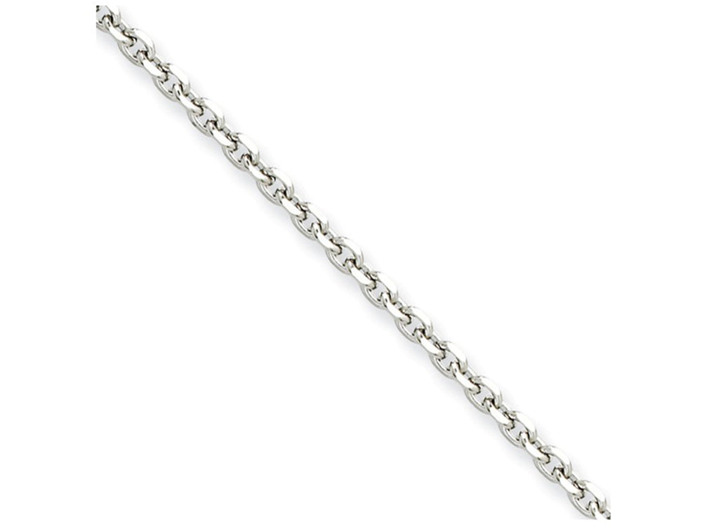 Chisel Stainless Steel 3.4mm 24in Cable Chain Necklace