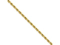Chisel Stainless Steel Ip Yellow-plated 2.3mm 24in Rope Chain Necklace