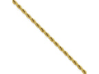 Chisel Stainless Steel Ip Yellow-plated 2.3mm 24in Rope Chain Necklace