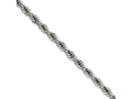 Chisel Stainless Steel 4.0mm 24in Rope Chain Necklace