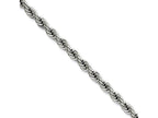 Chisel Stainless Steel 4.0mm 24in Rope Chain Necklace
