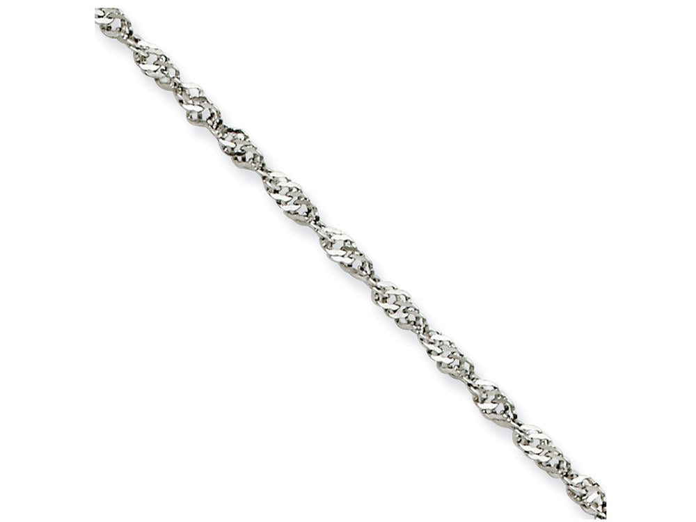 Chisel Stainless Steel 2.0mm 20in Singapore Chain Necklace