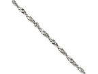 Chisel Stainless Steel 2.5mm 24in Singapore Chain Necklace
