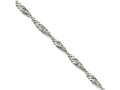 Chisel Stainless Steel 3.0mm 20in Singapore Chain Necklace