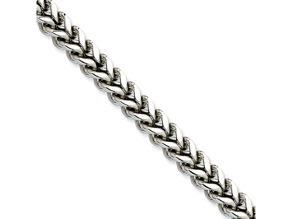 Chisel Stainless Steel 6.75mm 22in Franco Chain Necklace