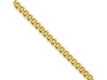 Chisel Stainless Steel Ip Gold-plated 4.0mm 30in Round Curb Chain Necklace