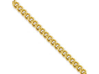 Chisel Stainless Steel Ip Gold-plated 4.0mm 30in Round Curb Chain Necklace