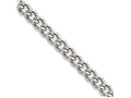 Chisel Stainless Steel 5.3mm 18in Round Curb Chain Necklace