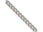 Chisel Stainless Steel 5.3mm 18in Round Curb Chain Necklace