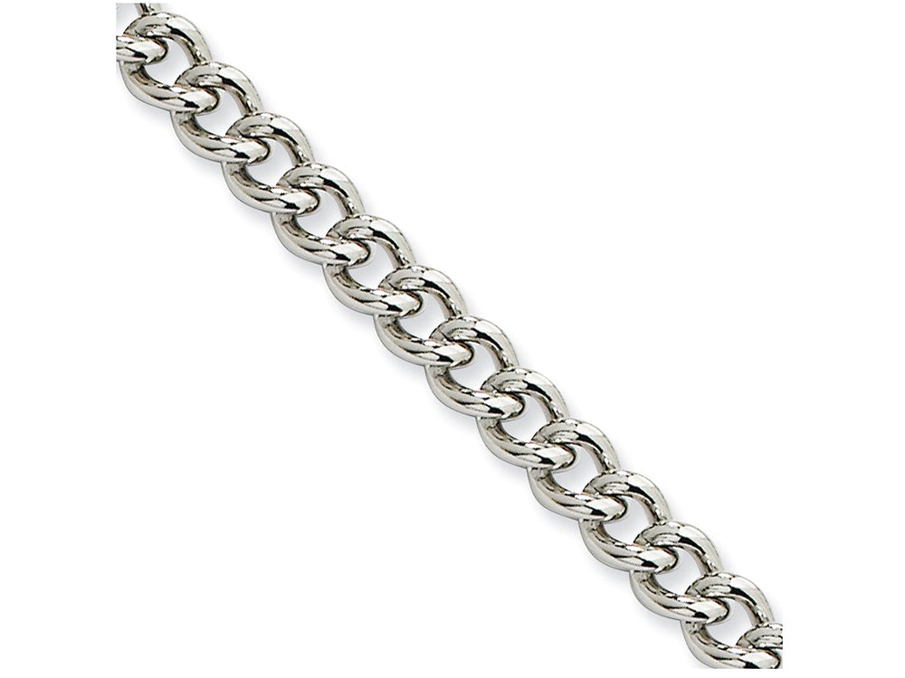 Chisel Stainless Steel 5.3mm 24in Round Curb Chain Necklace