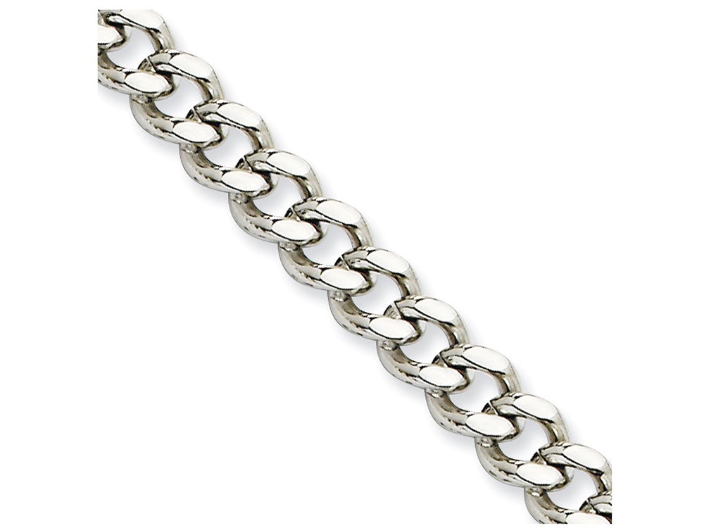 Chisel Stainless Steel 6.75mm 22in Curb Chain Necklace