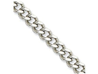 Chisel Stainless Steel 6.75mm 22in Curb Chain Necklace