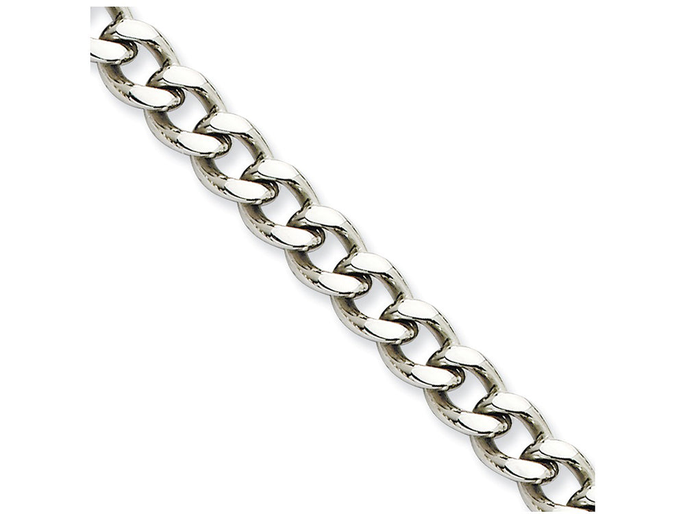 Chisel Stainless Steel 7.5mm 22in Curb Chain Necklace