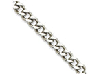 Chisel Stainless Steel 7.5mm 22in Curb Chain Necklace