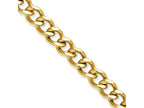 Chisel Stainless Steel Ip Gold-plated 7.5mm 8in Curb Chain Bracelet