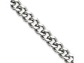Chisel Stainless Steel 9.5mm 22in Curb Chain Necklace
