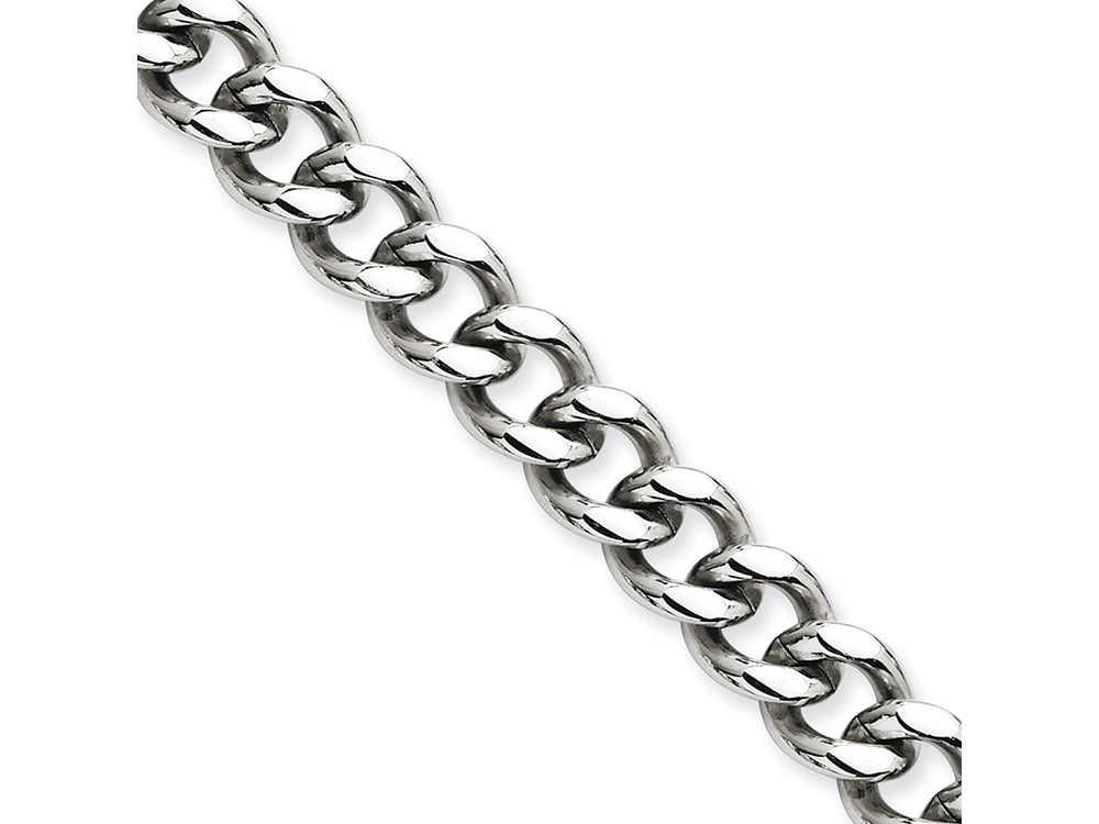 Chisel Stainless Steel 9.5mm 22in Curb Chain Necklace