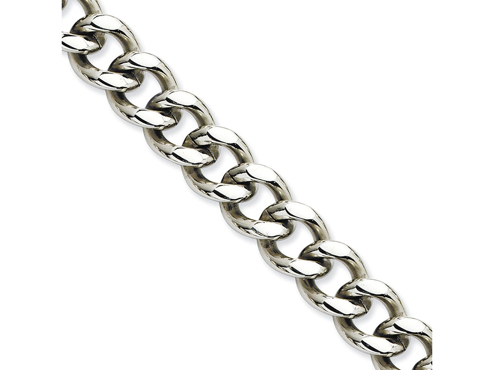 Chisel Stainless Steel 11.50mm 8.5in Curb Chain Bracelet