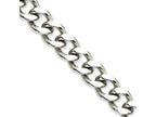 Chisel Stainless Steel 13.75mm 8.5in Curb Chain Bracelet