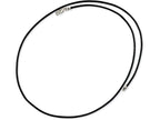 Chisel Stainless Steel Black Leather Cord 18in Necklace