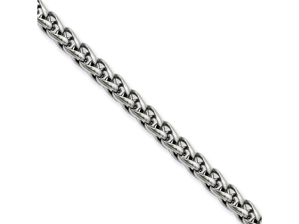 Chisel Stainless Steel 4.5mm Wheat 20in Chain Necklace