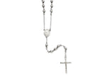Chisel Stainless Steel 6mm Bead Rosary Necklace