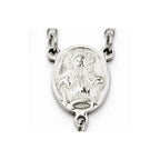 Chisel Stainless Steel 8mm Bead Rosary Necklace