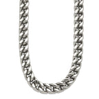 Chisel Stainless Steel Heavy Wheat 24in Necklace