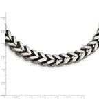 Chisel Stainless Steel Heavy Wheat 24in Necklace