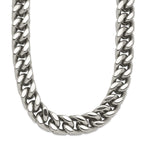 Chisel Stainless Steel Heavy Wheat 24in Necklace