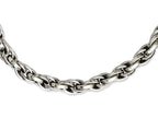 Chisel Stainless Steel Polished Oval Link 24in Necklace