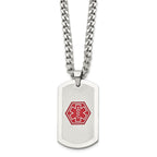 Chisel Stainless Steel Dog Tag Medical Necklace