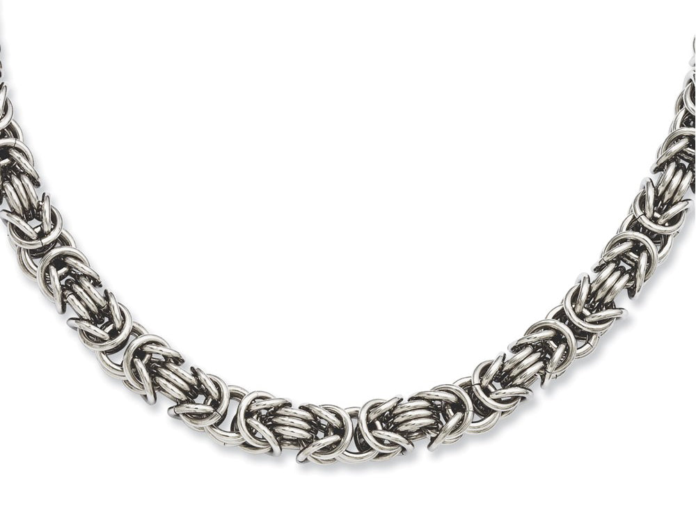 Chisel Stainless Steel Fancy Link 18in Necklace