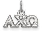 LogoArt Sterling Silver Alpha Chi Omega Extra Small Pendant Necklace