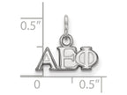 LogoArt Sterling Silver Alpha Epsilon Phi Extra Small Pendant Necklace