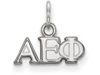 LogoArt Sterling Silver Alpha Epsilon Phi Extra Small Pendant Necklace