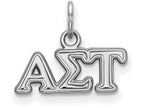 LogoArt Sterling Silver Alpha Sigma Tau Extra Small Pendant Necklace