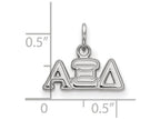 LogoArt Sterling Silver Alpha Xi Delta Extra Small Pendant Necklace