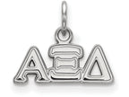 LogoArt Sterling Silver Alpha Xi Delta Extra Small Pendant Necklace