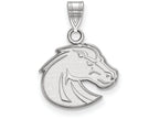 LogoArt Sterling Silver Boise State University Small Pendant Necklace