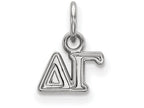 LogoArt Sterling Silver Delta Gamma Extra Small Pendant Necklace