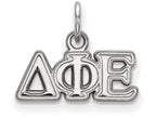 LogoArt Sterling Silver Delta Phi Epsilon Extra Small Pendant Necklace