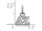 LogoArt Sterling Silver Delta Zeta Extra Small Pendant Necklace