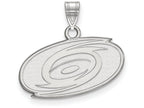 LogoArt Sterling Silver Carolina Hurricanes Small Pendant Necklace