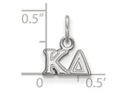 LogoArt Sterling Silver Kappa Delta Extra Small Pendant Necklace
